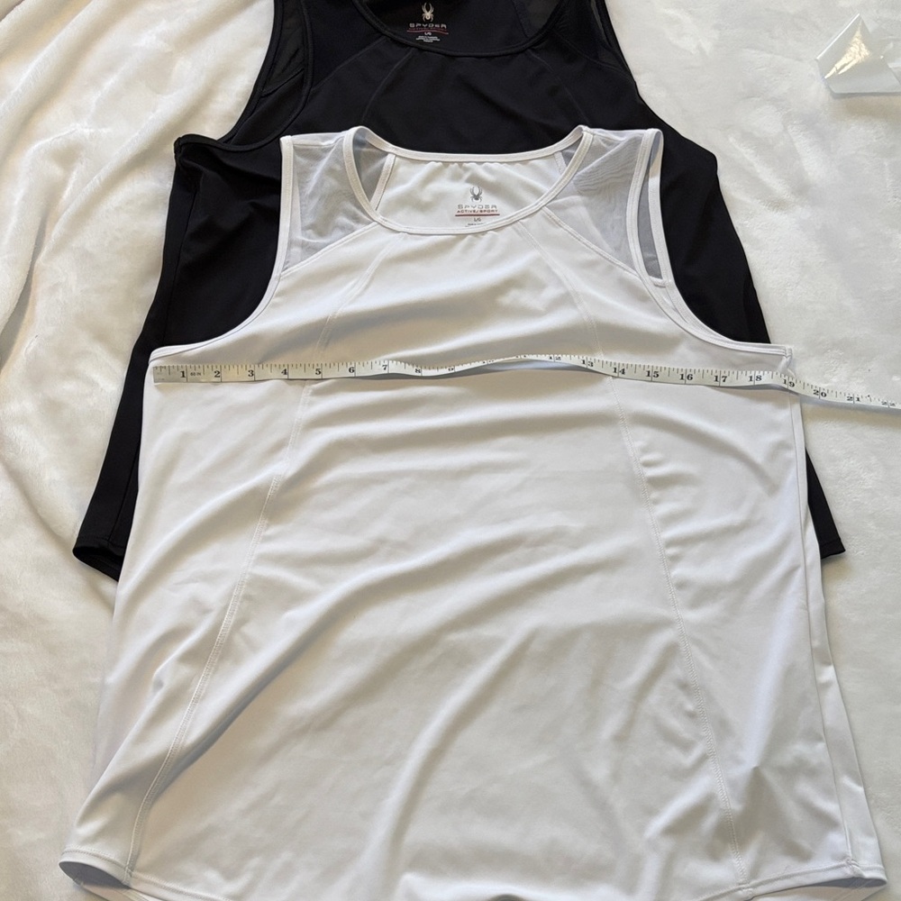 Spyder Black and White Tank Tops